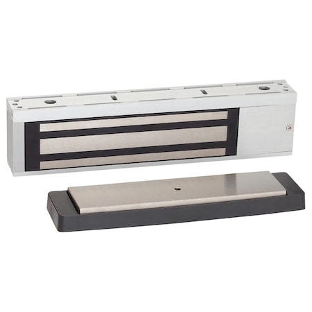 Schlage Electronics Mag Lock, Single Door, US32D, DSM, ATS, Automatic, 1500lb M490P ATS/LED